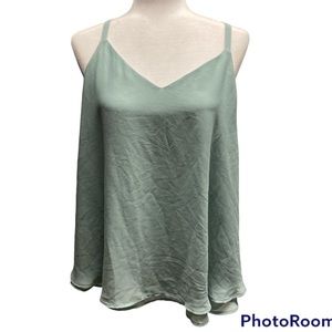 Torrid Sea Foam Green Tank Top Blouse Size 0